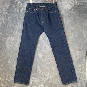 NEW! Men’s Levi’s 501 Dark Wash W 31 L 32 No Stretch Classic Fit Clean Cut